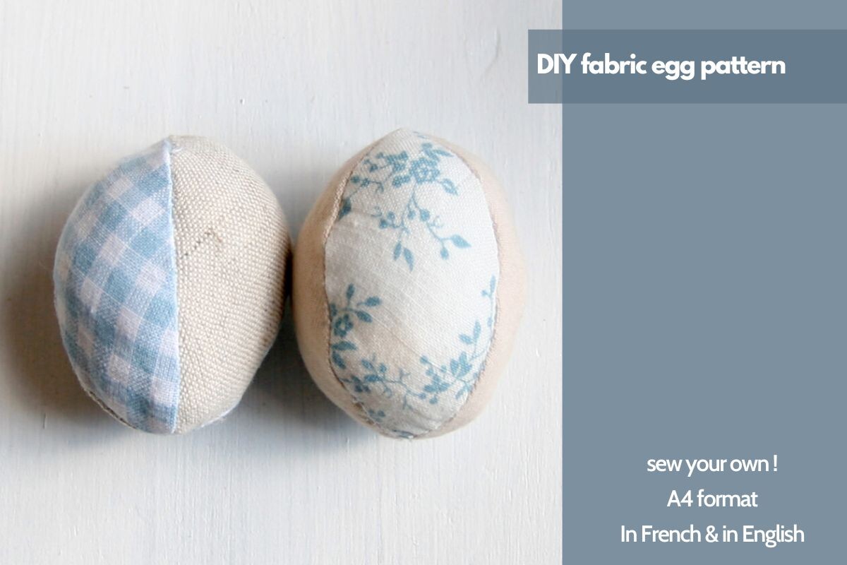 Fabric Egg Sewing Pattern