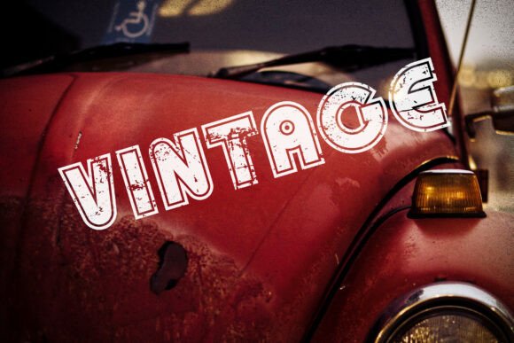 Fusion Retro Font PNG with transparent background - Preview 3