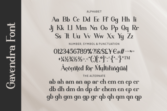 Gavendra Font - Preview 3