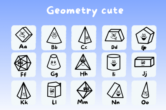 Geometry Cute Font - Preview 1