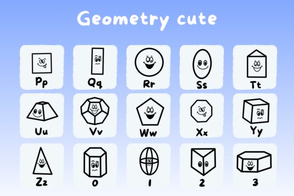 Geometry Cute Font - Preview 2