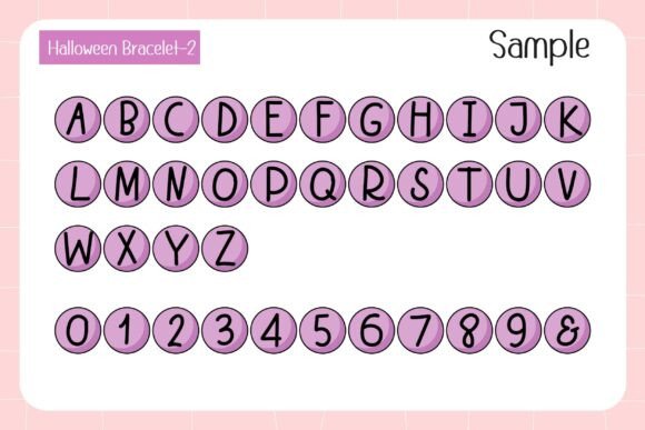 Halloween Bracelet Font - Preview 3