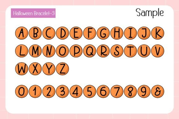 Halloween Bracelet Font - Preview 4