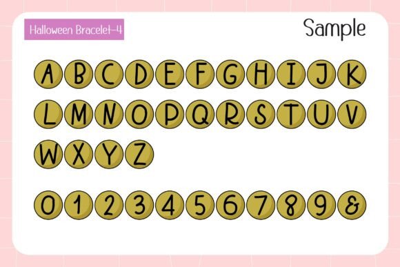 Halloween Bracelet Font - Preview 5