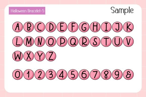 Halloween Bracelet Font - Preview 6
