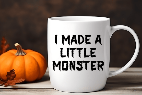 Jagged Terror Font PNG with transparent background - Preview 1