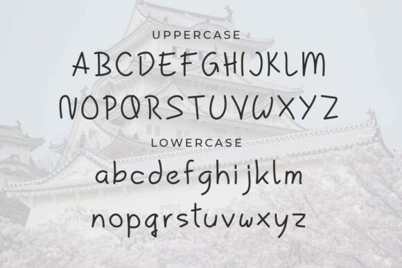 Kuronami Font PNG with transparent background - Preview 1