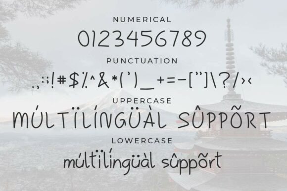 Kuronami Font PNG with transparent background - Preview 2