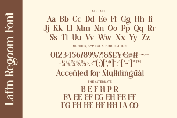 Lafin Regoom Font PNG with transparent background - Preview 3