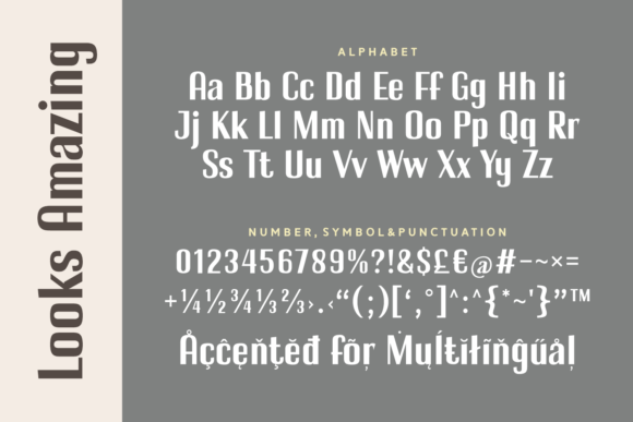 Looks Amazing Font PNG with transparent background - Preview 4