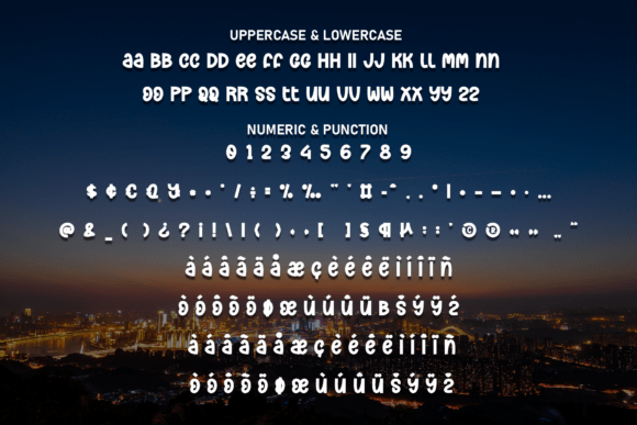 Night Sometime Font PNG with transparent background - Preview 6
