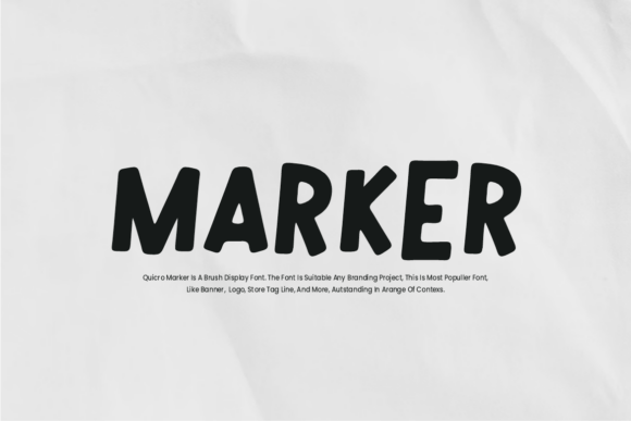 Quicro Marker Font PNG with transparent background - Preview 1