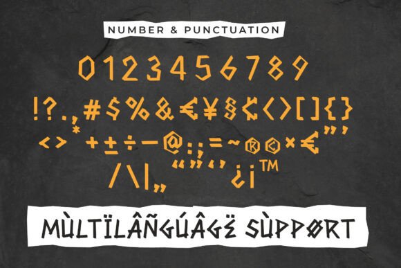Ragnarun Font PNG with transparent background - Preview 4