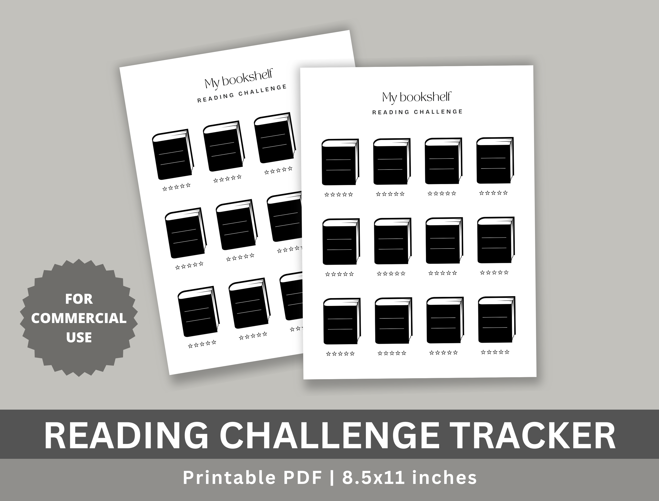 Reading Challenge Tracker, KDP