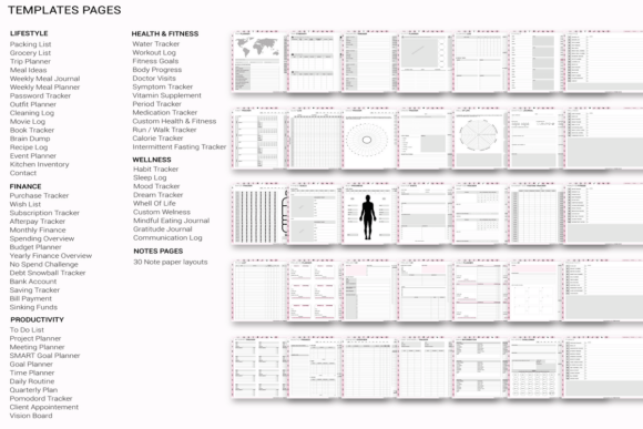 Rose Quartz Digital Planner – to Do List