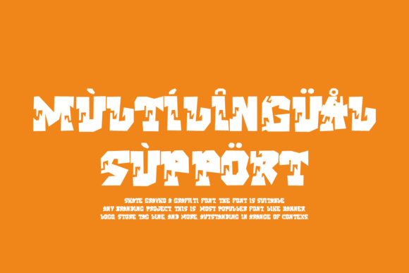 Skate Gravko Font PNG with transparent background - Preview 3