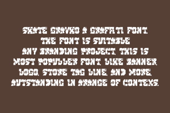 Skate Gravko Font PNG with transparent background - Preview 4