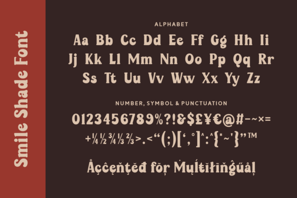 Smile Shade Font PNG with transparent background - Preview 4