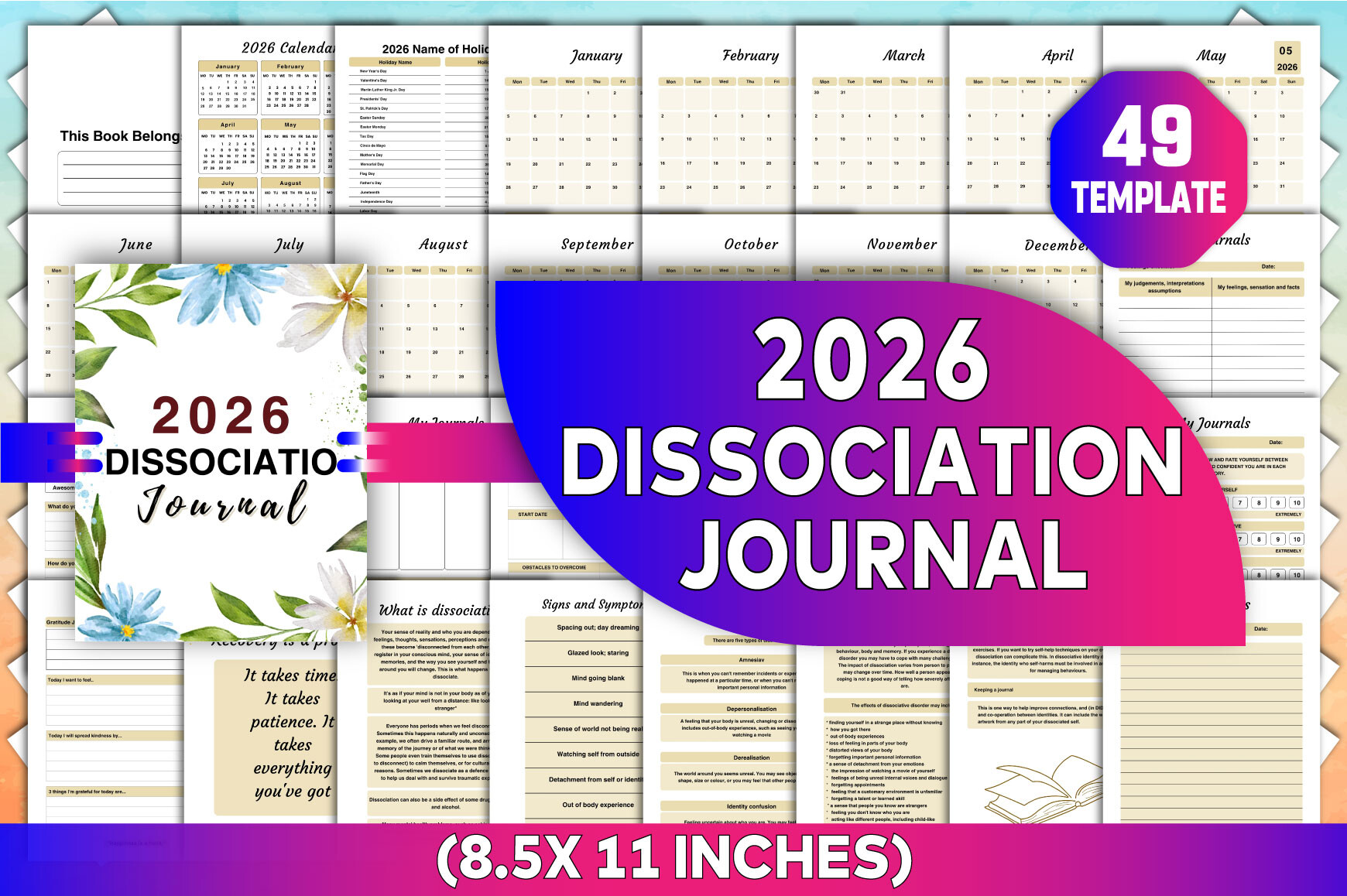 2026 Dissociation Journal Canva Graphic by KDP GRAVITY · Creative Fabrica