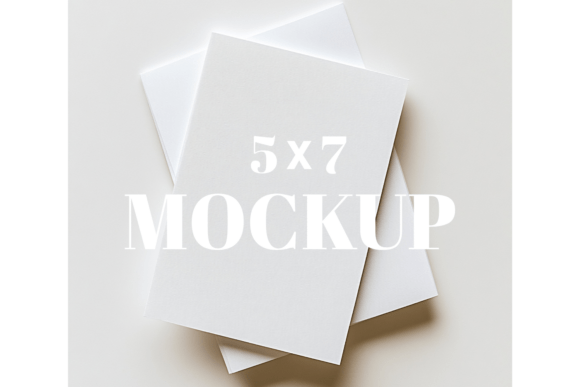 5x7 Birthday Invitation Card Mockup