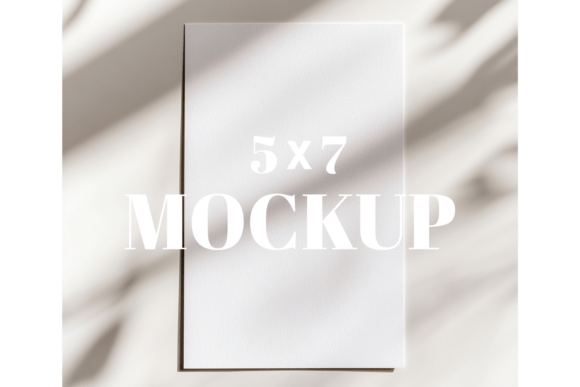 5x7 Birthday Invitation Card Mockup