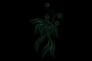 Abstract Linework Flower · Creative Fabrica