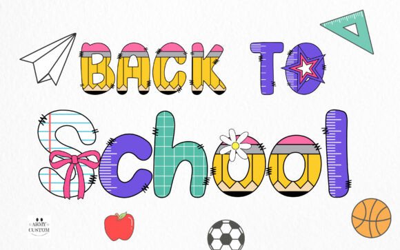 Back to School Army Font - Preview 1