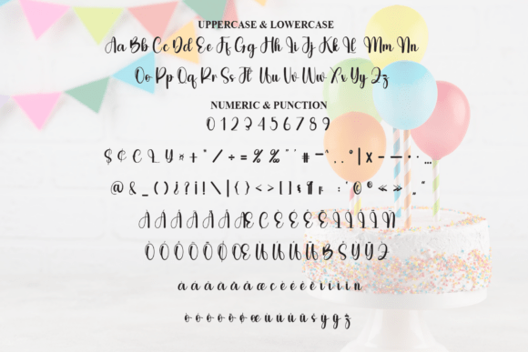 Birthday Font - Preview 5