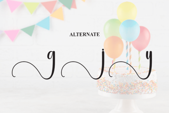 Birthday Font - Preview 6