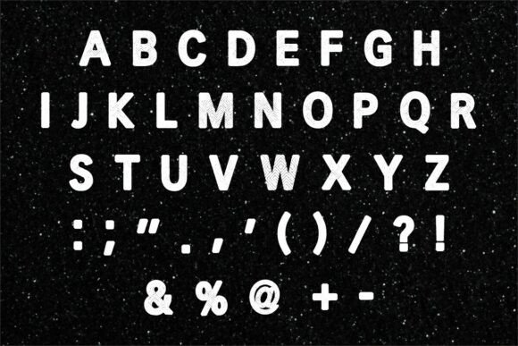 Black Glitter Font - Preview 4
