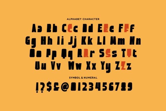 Bold Orange Font - Preview 4