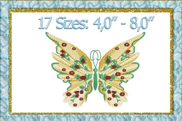 Butterfly Machine Embroidery Design