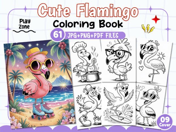 Cute Flamingo Coloring Pages for Fun