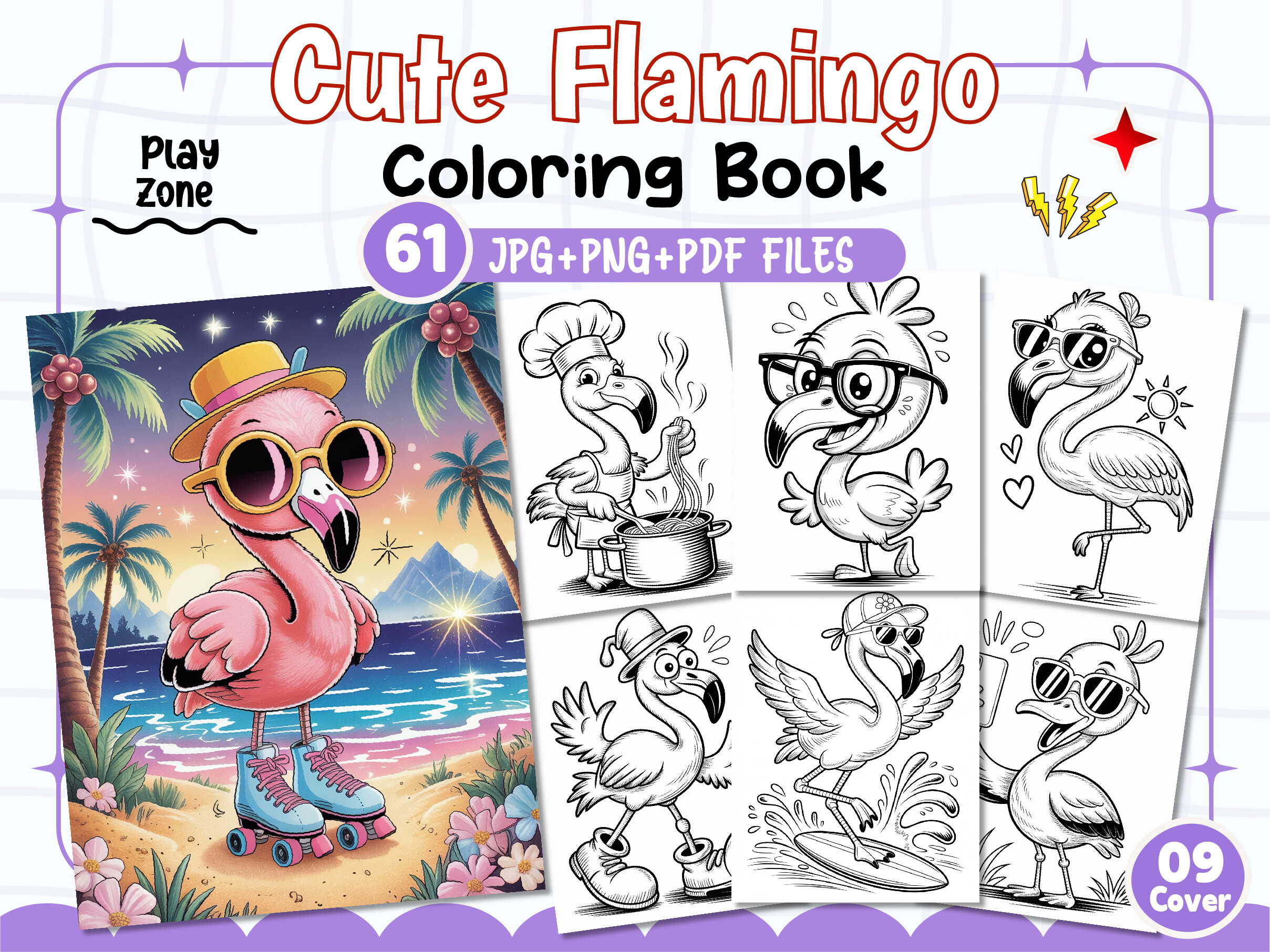 Cute Flamingo Coloring Pages for Fun