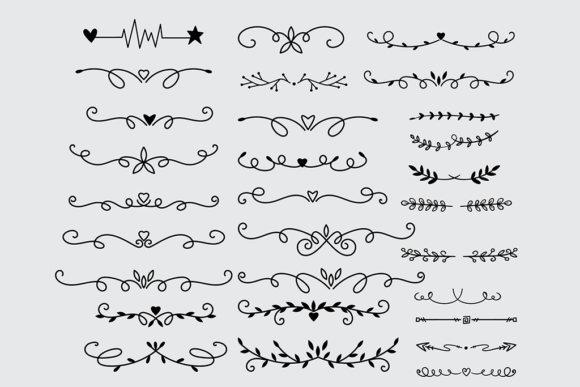 Decorative Text Divider Clipart