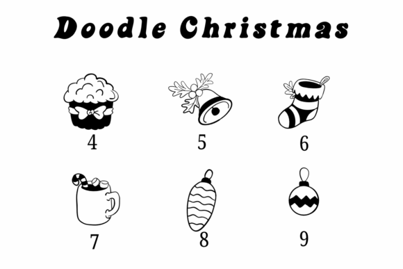 Doodle Christmas Font - Preview 3