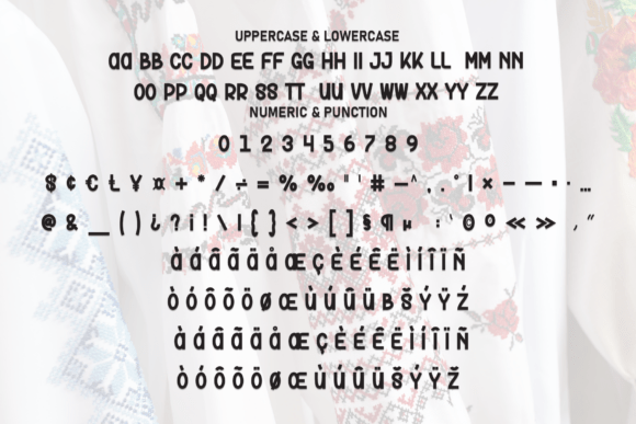 Embroidery Font - Preview 6