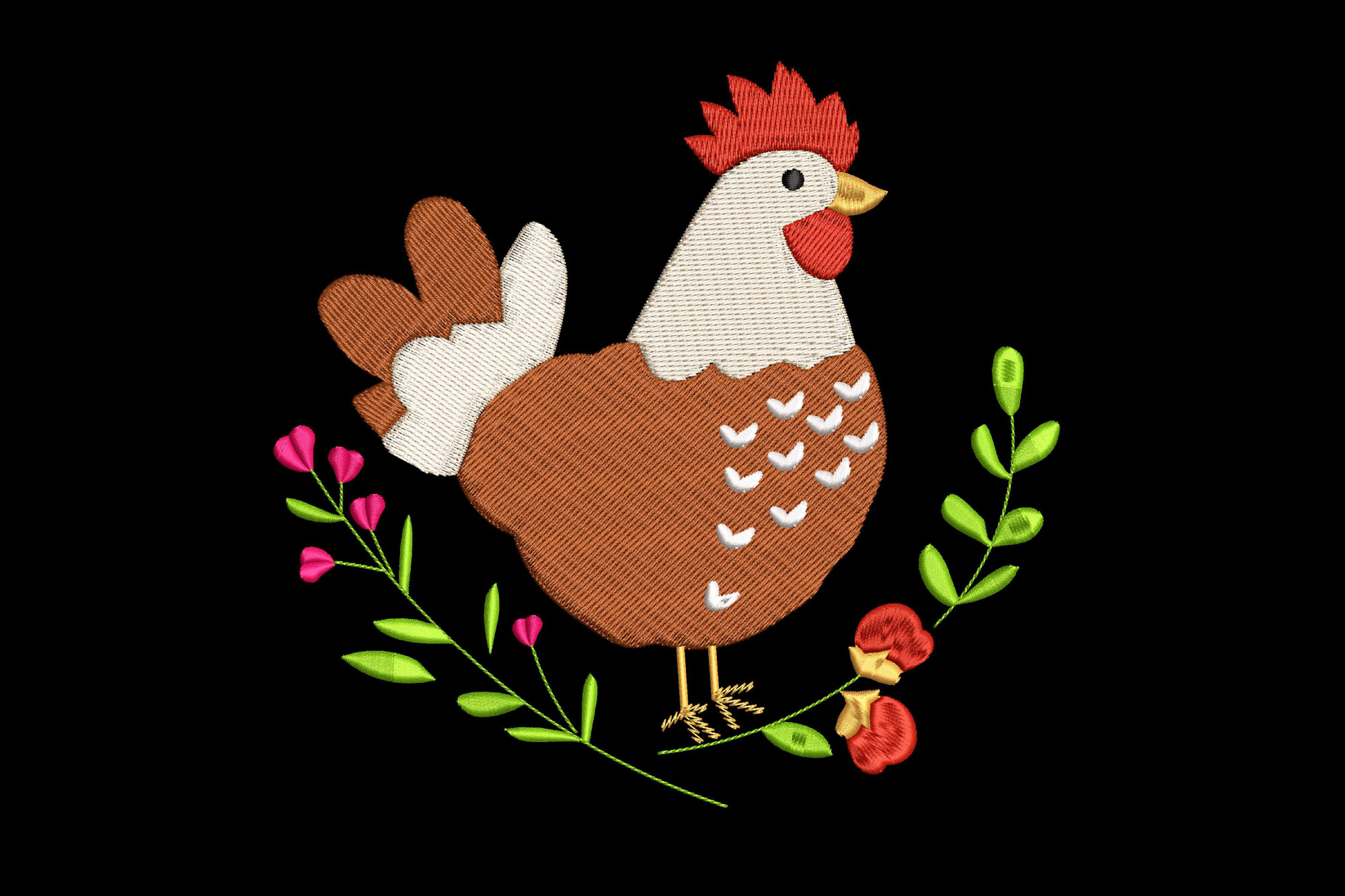 Floral Chicken
