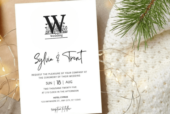 Floral Spring Monogram Font PNG with transparent background - Preview 2