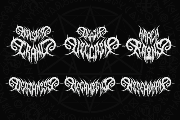 Minotor Font PNG with transparent background - Preview 4
