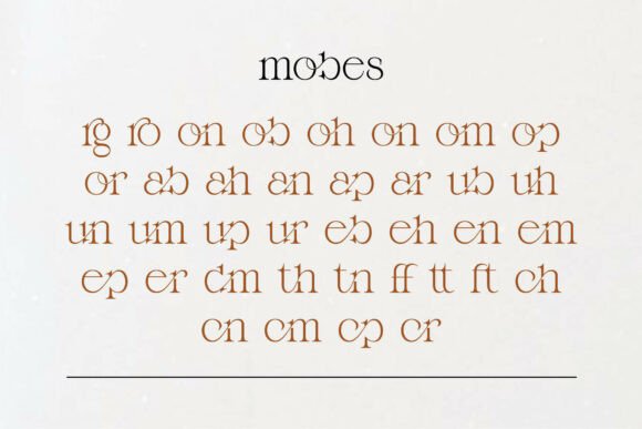 Mobes Font PNG with transparent background - Preview 6