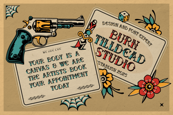 Old Bones Font PNG with transparent background - Preview 4