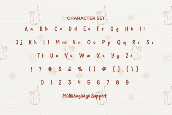 Rabbit Show Font PNG with transparent background - Preview 3