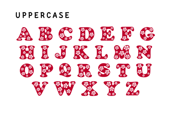 Season Spring Font PNG with transparent background - Preview 1
