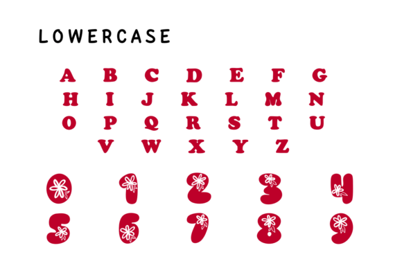 Season Spring Font PNG with transparent background - Preview 3