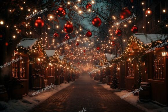 Preview of Cozy Christmas Digital Backdrop Edit digital backdrop