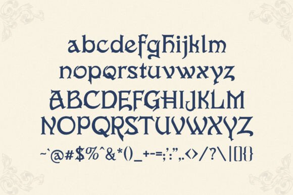 Evarose Font PNG with transparent background - Preview 4