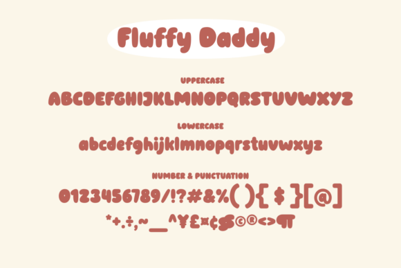 Fluffy Daddy Font - Preview 6