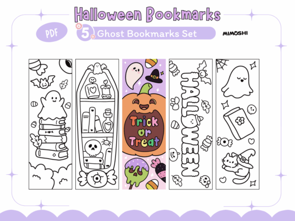 Halloween Bookmarks Cute Spooky