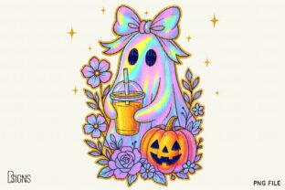 Halloween Iridescent Ghost Bundle Png Graphic by DSIGNS · Creative Fabrica